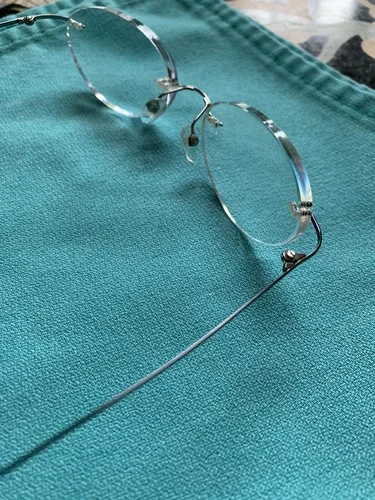 RICHARD TAYLOR TITANIUM SARAH Rimless Drill Mount EYEGLASSES FRAMES 52/16/135 2
