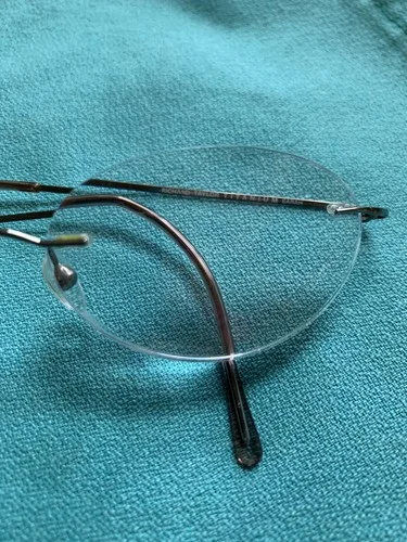 RICHARD TAYLOR TITANIUM SARAH Rimless Drill Mount EYEGLASSES FRAMES 52/16/135 4