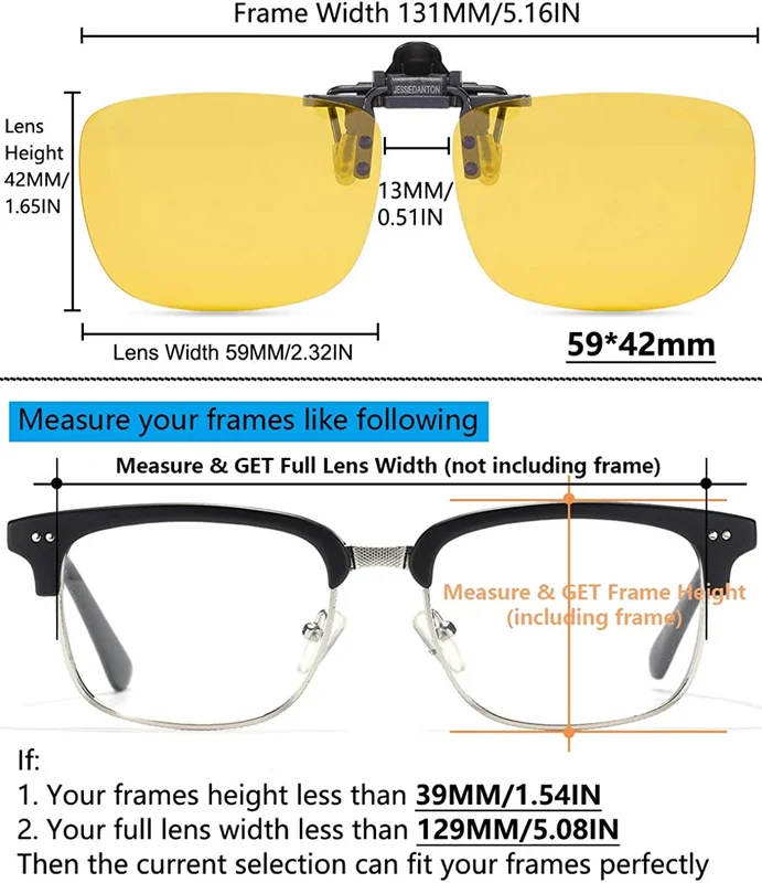 Rimless Flip Up Clip On Sunglasses Men Women Polarized Driving Fishing Cycling Night Vision Glasses Myopia Clip on Eyeglasses 4