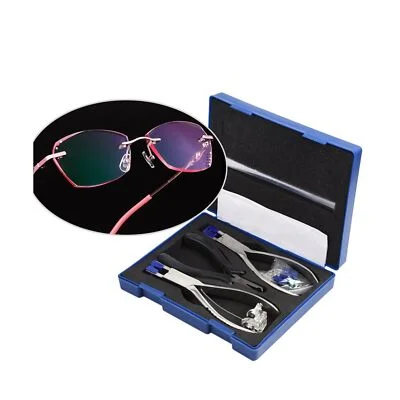 Rimless Glasses Frame Silhouettes Eyeglass Optical Kit Plier Repair Disassemb...