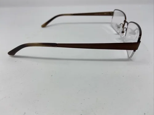 RIMS EXTENDED FIT EYEGLASSES FRAME R31089 2074 61/18/150 BROWN HALF RIM &164 3