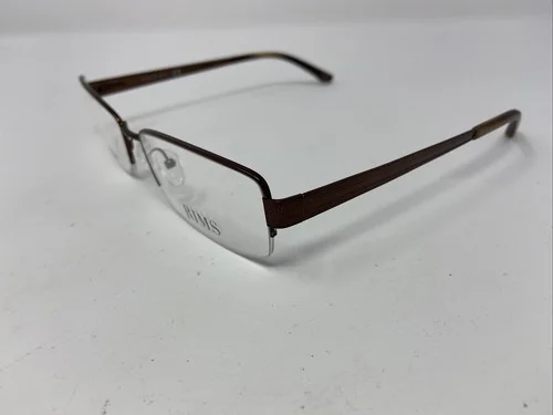 RIMS EXTENDED FIT EYEGLASSES FRAME R31089 2074 61/18/150 BROWN HALF RIM &164 4