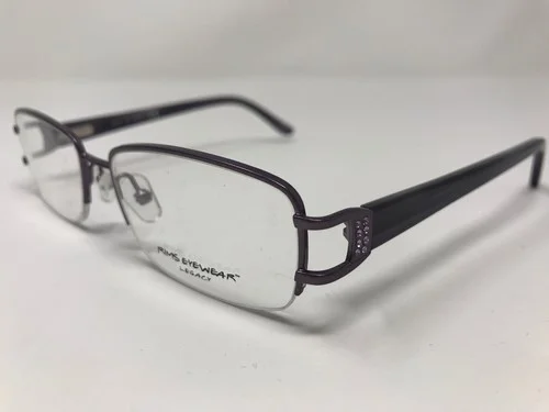 Rims Eyewear Legacy Eyeglasses 1051B-N Purple Half Rim 53-17-135mm NH69