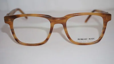 Robert Marc Eyeglasses New Wooden Brown 852 269M Hand Made Japan