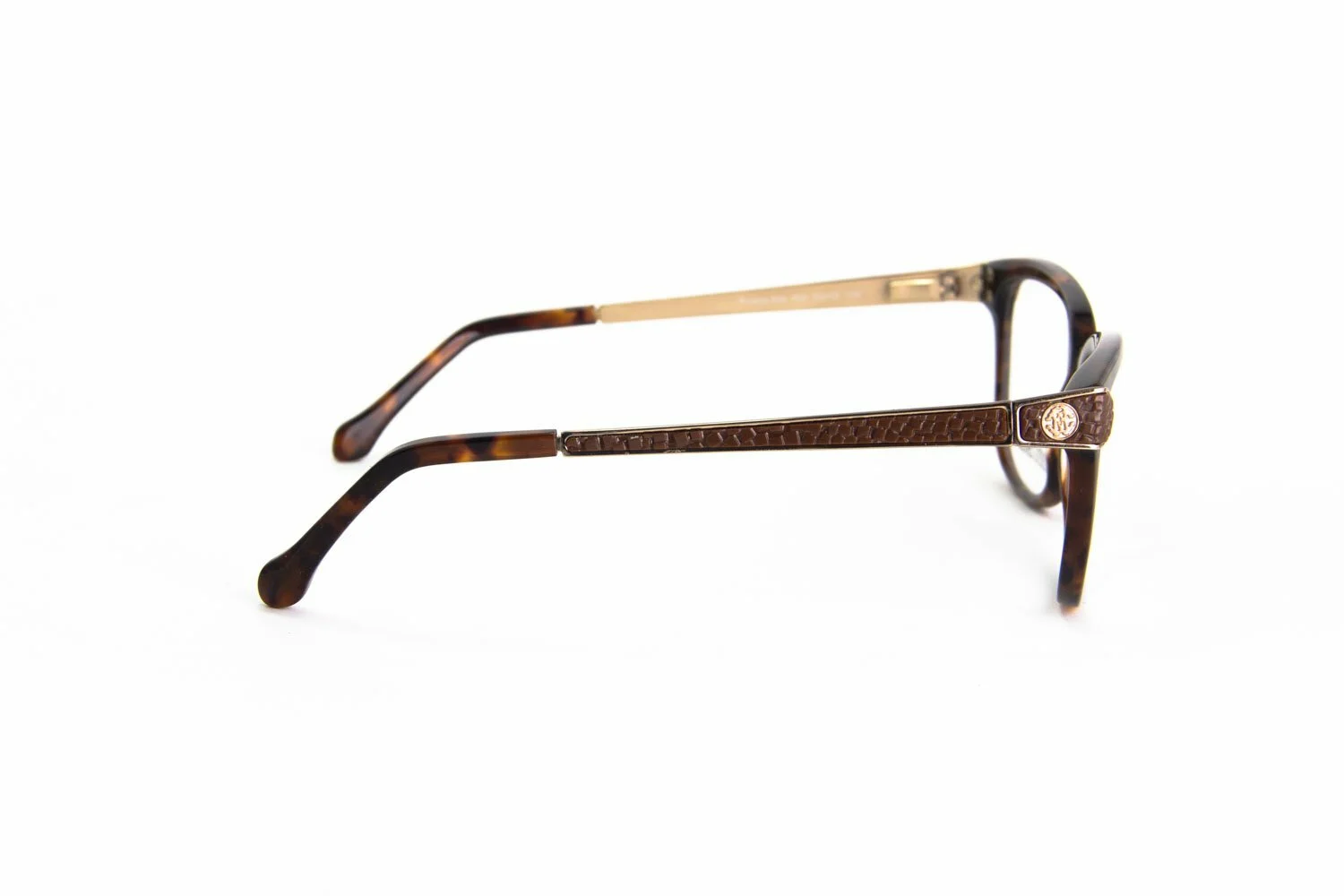 Roberto Cavalli Polaris RC934 RC0934 52 Tortoise Gold Eyeglasses Frame 53-15-135 2