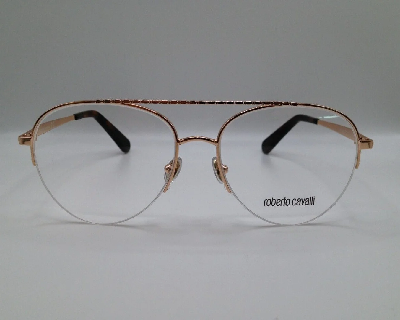 Roberto Cavalli RC 5105 033 Rose Gold Metal Aviator Eyeglasses Frame 53-16-140