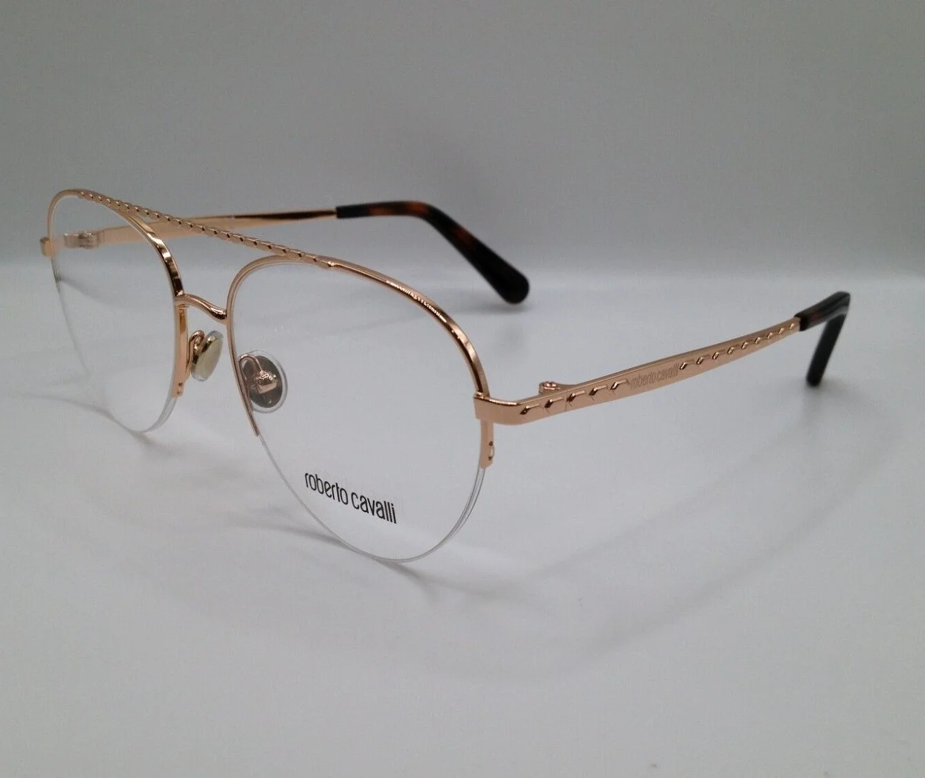 Roberto Cavalli RC 5105 033 Rose Gold Metal Aviator Eyeglasses Frame 53-16-140 2
