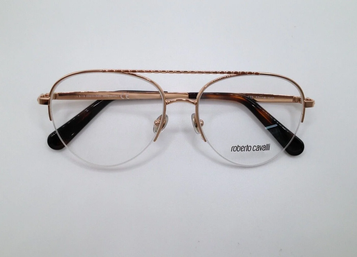 Roberto Cavalli RC 5105 033 Rose Gold Metal Aviator Eyeglasses Frame 53-16-140 4