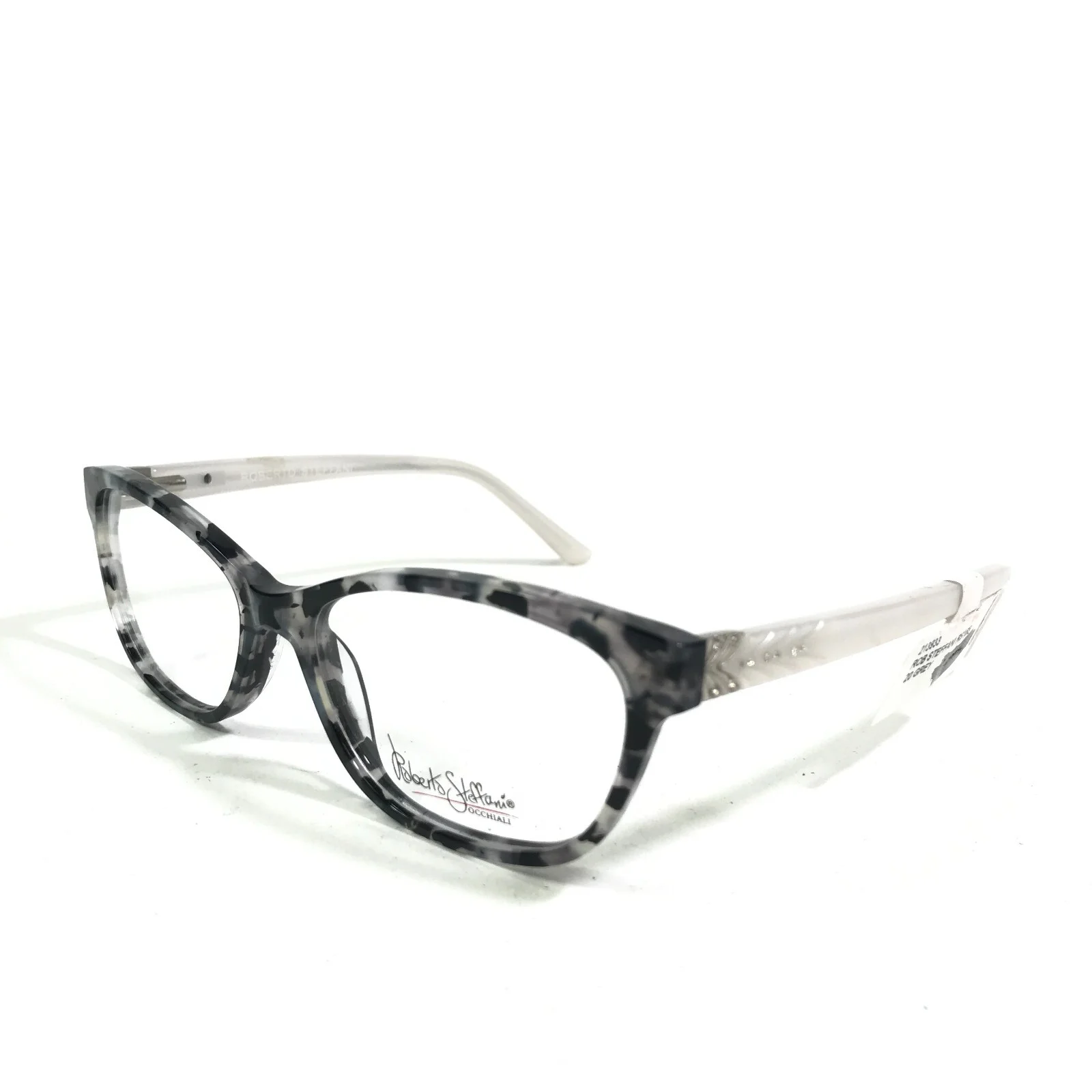 Roberto Steffani RS 165 COL 20 Eyeglasses Frames Grey Tortoise White 52-16-135 4