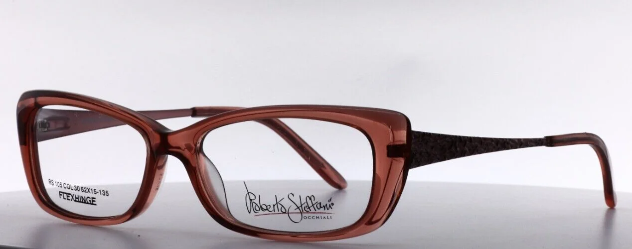 ROBERTO STEFFANI RS105 30 Blush Womens Cat Eye Eyeglasses 52-15-135 B:29 2