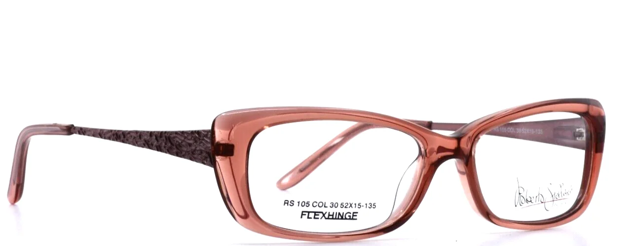 ROBERTO STEFFANI RS105 30 Blush Womens Cat Eye Eyeglasses 52-15-135 B:29 4