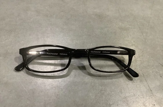 ROCHESTER R-5A CELLULOSE ACETATE BLACK FRAMES 52-24-155mm Optical Eyeglasses