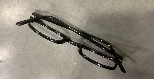 ROCHESTER R-5A CELLULOSE ACETATE BLACK FRAMES 52-24-155mm Optical Eyeglasses 2