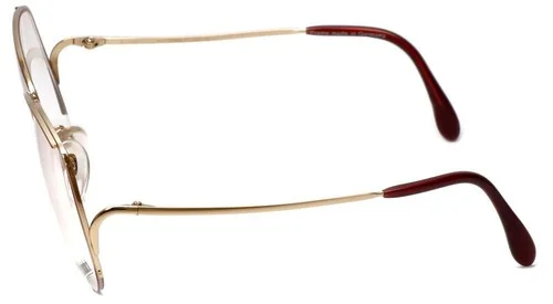 Rodenstock German Designer Reading Glasses 828 Gold & Red 59mm Oversized Rimless 3