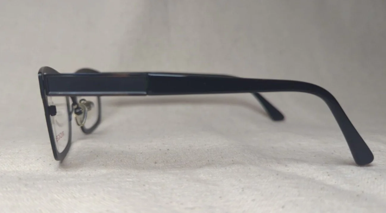 ROGER Eyeglasses Cartoon Jerommeke 47-21 c. 2 Black/Silver Trim Unisex Frames 4