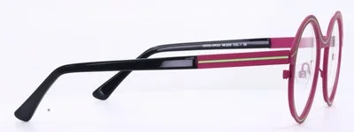 Roger GROS-GROS Col 1 Pink Round Unisex Full Rim Eyeglasses Frames 48-25-145 4