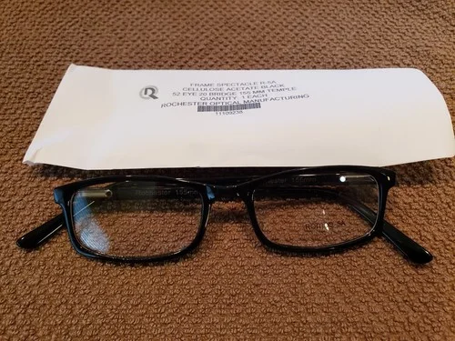 ROMCO R 5A, Military eyeglass frames Black 52 22 150 NEW