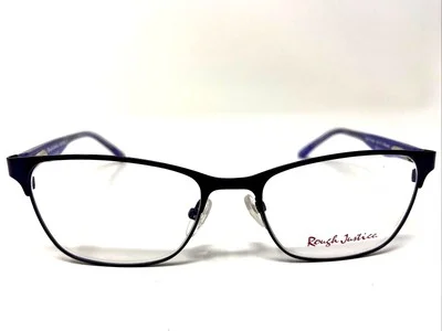 Rough Justice Eyeglasses Frame RJ Wink Dark Purple 52-17-135 Full Rim OB74