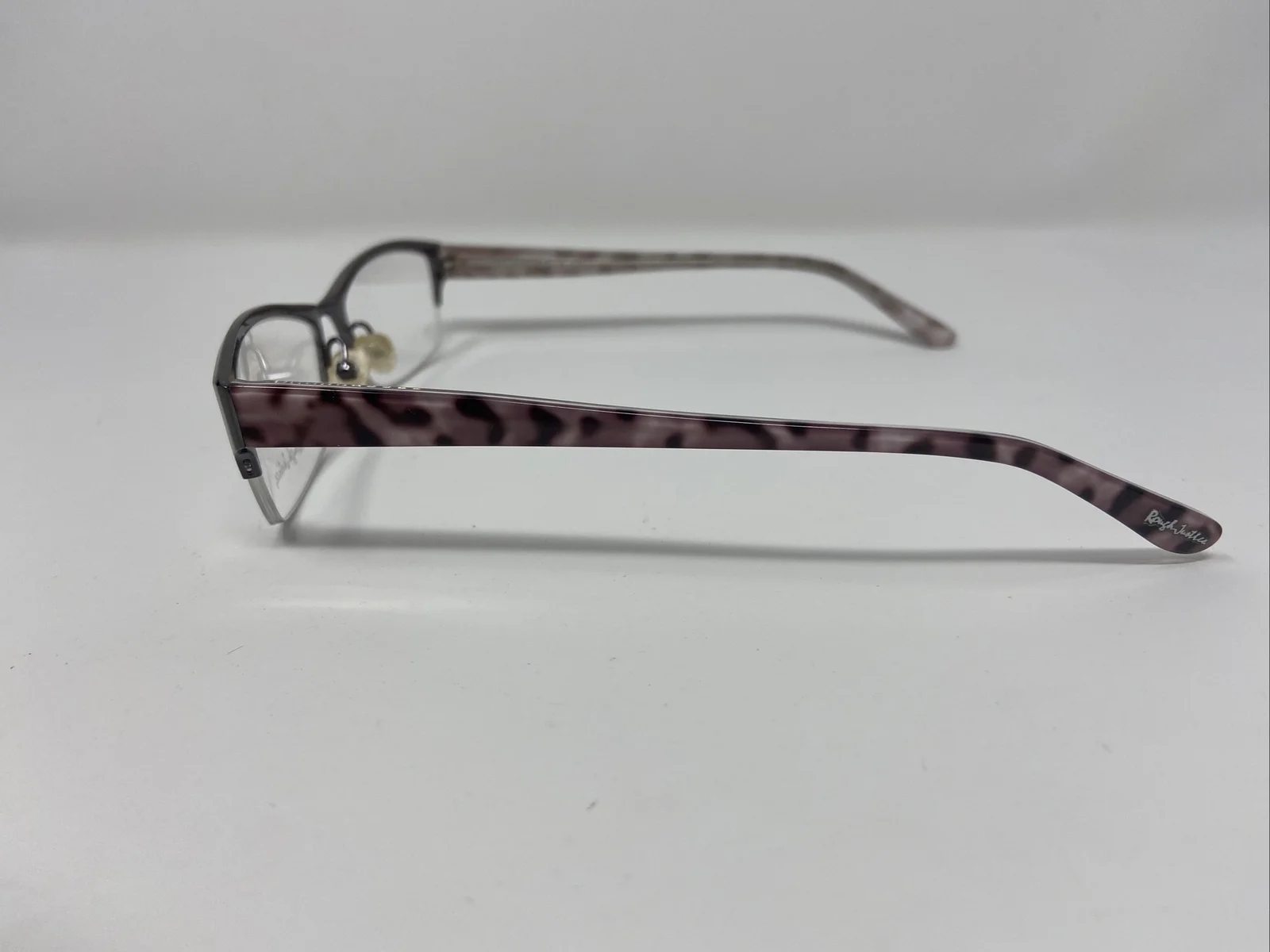 Rough Justice Eyeglasses Frames Cheater Silver Fox 54-17-135 Gunmetal/Multi TI14 3