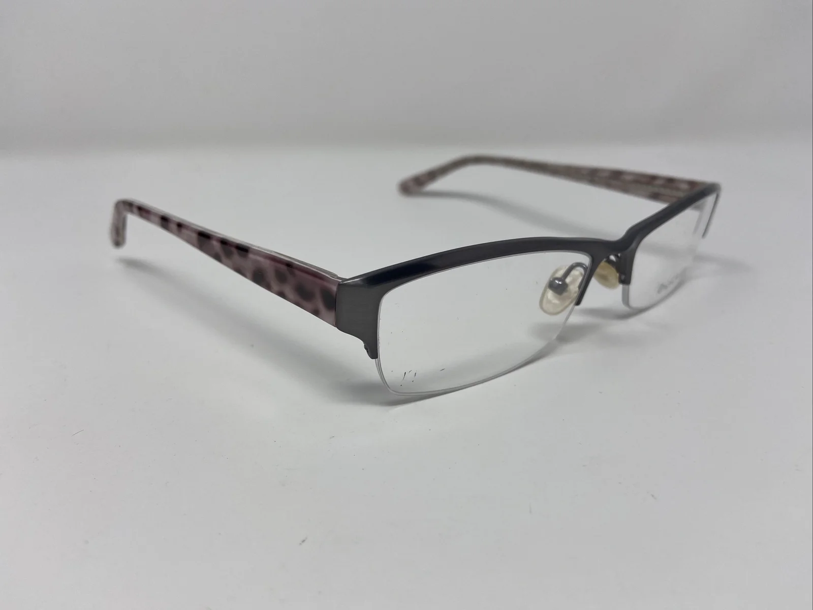 Rough Justice Eyeglasses Frames Cheater Silver Fox 54-17-135 Gunmetal/Multi TI14 4