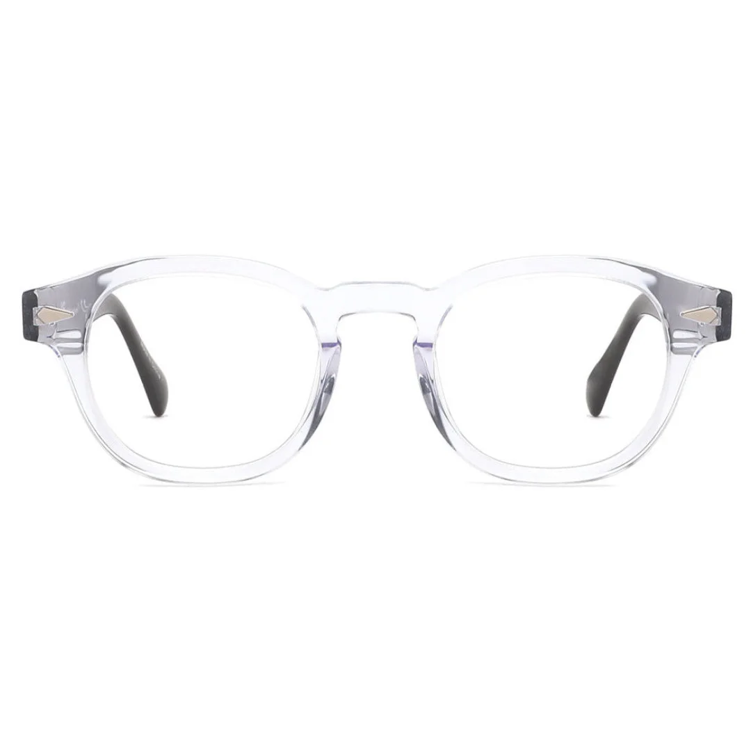 Round Circle Vintage Hipster Keyhole Thin Wayfar Frames Clear Eyeglasses 80262 M 2
