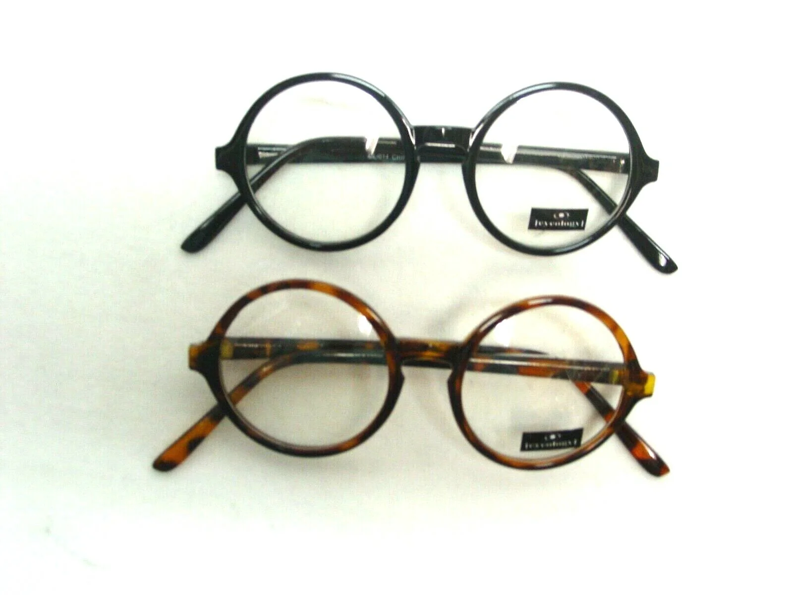 Round Glasses Costume clear lenses two colors to choose from black or brown