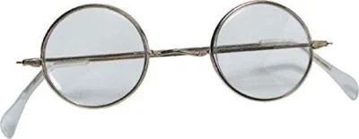 Round Santa Glasses - Economy - Elderly - Costume Accessory - One Size