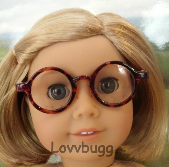 Round Tortoise Eye Glasses for American Girl 18 2
