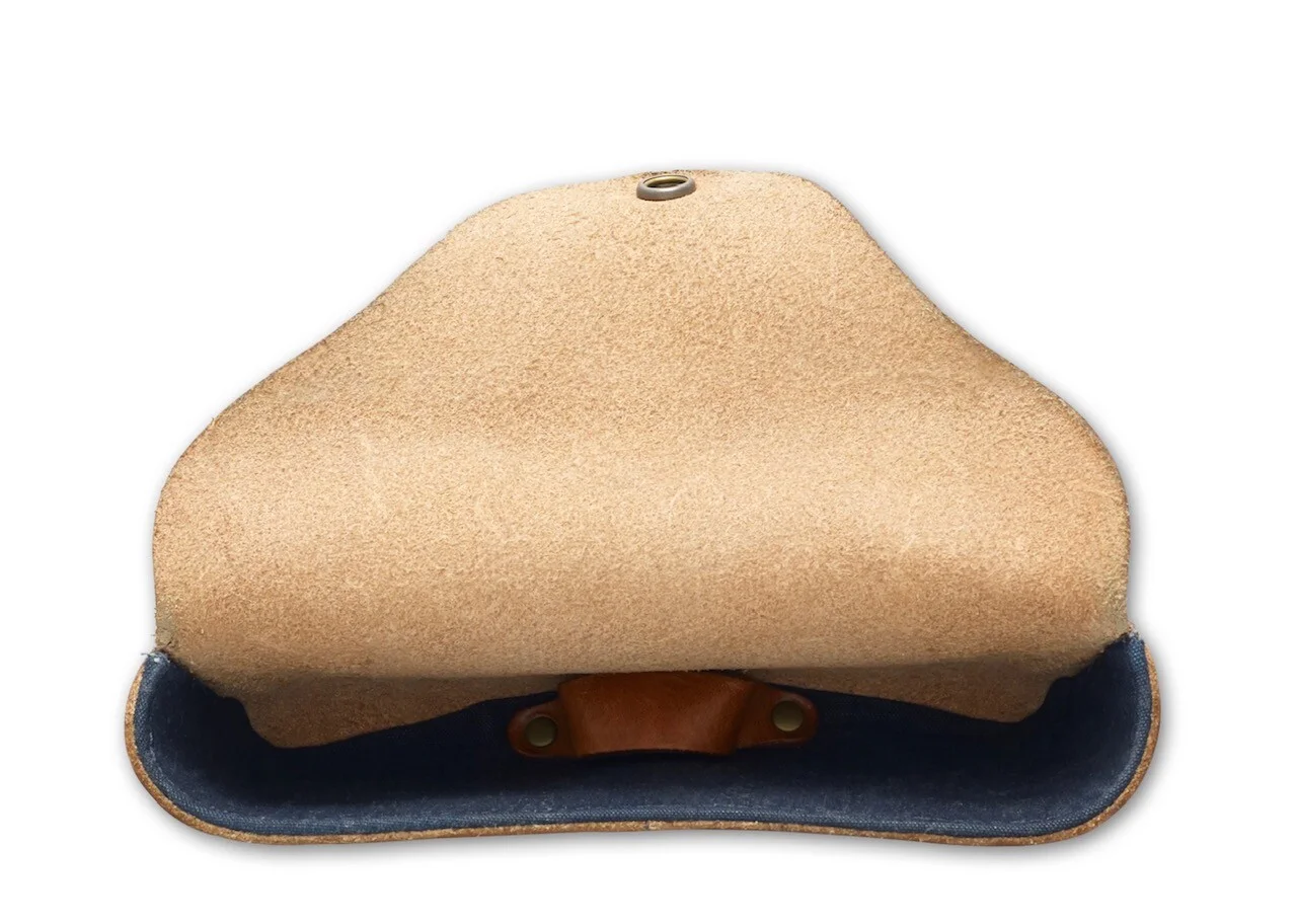 RRL Ralph Lauren Italian Leather Concho Glasses Eyeglass Case 3
