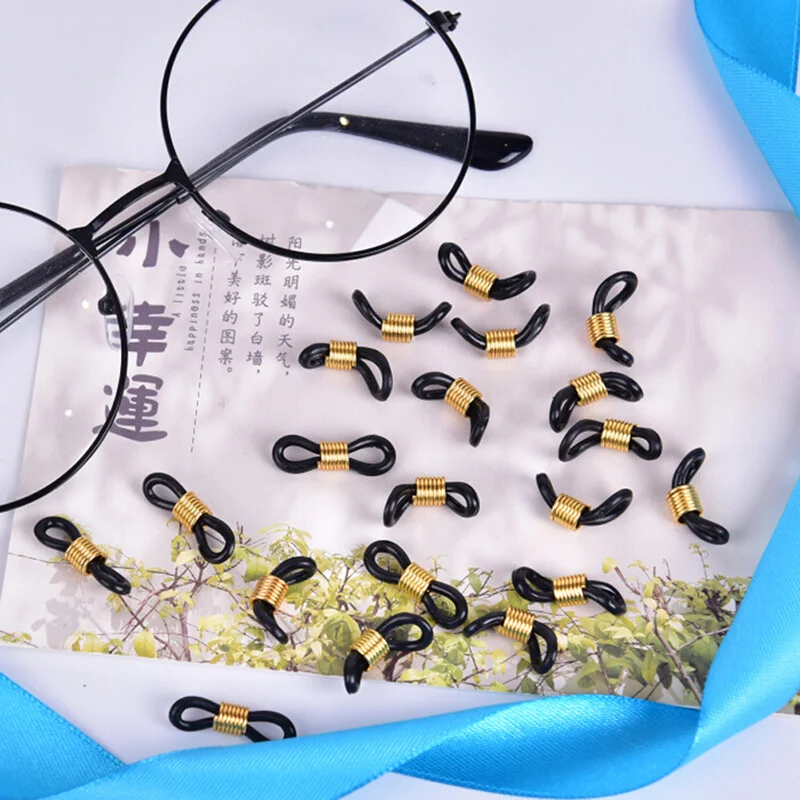 Rubber Connectors Ends Eyeglass Glasses Spectacles Holder Chain CordComponen-=m 4
