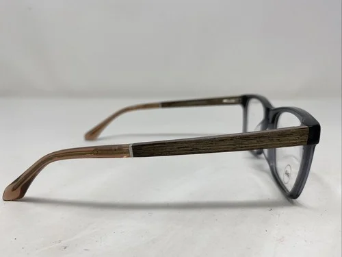 Rugged & Rogue 0821 53-16-135 Gray/Brown Wood Full Rim Eyeglasses Frame V308 4