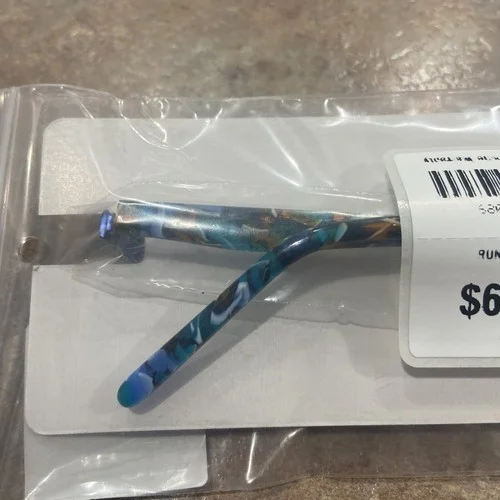 RUNWAY PETITE EYEGLASS FRAMES 50-15-130 BLUE STAINLESS STEEL MSRP $70 4