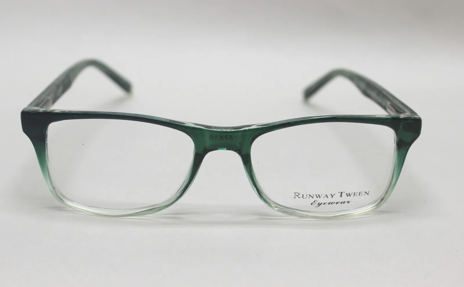 Runway Tween 31 Eyeglasses Frames Green Gradient 47-16-130 NWOT
