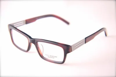 Rx Masculine Design Eyeglass Frames Burgundy Color Comfortable Full Frame