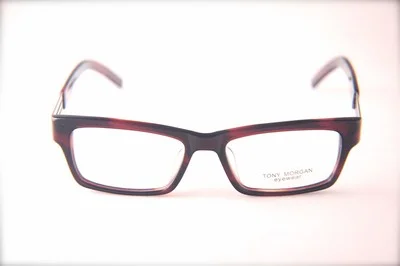 Rx Masculine Design Eyeglass Frames Burgundy Color Comfortable Full Frame 3