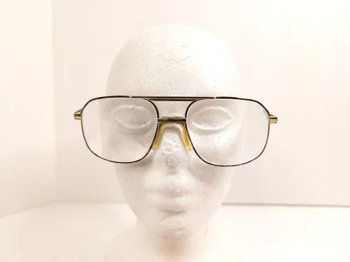 Safety Eyeglasses Frames 5-5/8 Red/Brown Wood Grain Gold PC250 to Z87 58 18 2