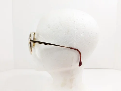 Safety Eyeglasses Frames 5-5/8 Red/Brown Wood Grain Gold PC250 to Z87 58 18 4