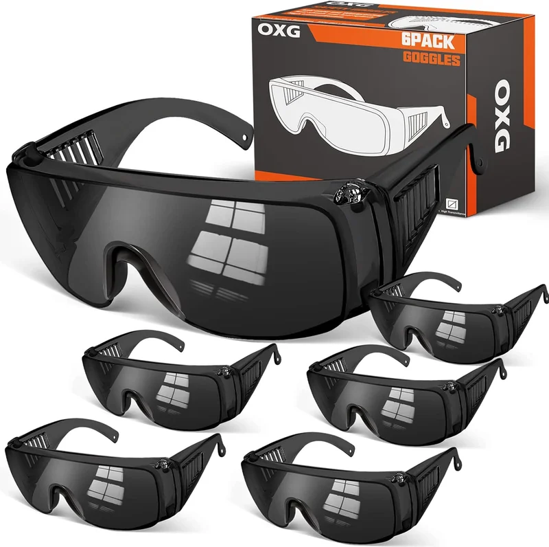 Safety Glasses over Eyeglasses Anti-Fog, ANSI Z87.1 Safety Goggles Eye Protectio 2
