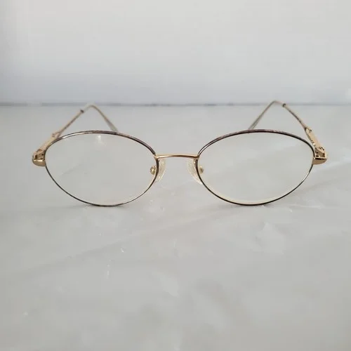 SAFILO Elasta 4654 K4E Gold Metal Eyeglasses Frames 52-17-135 Italy