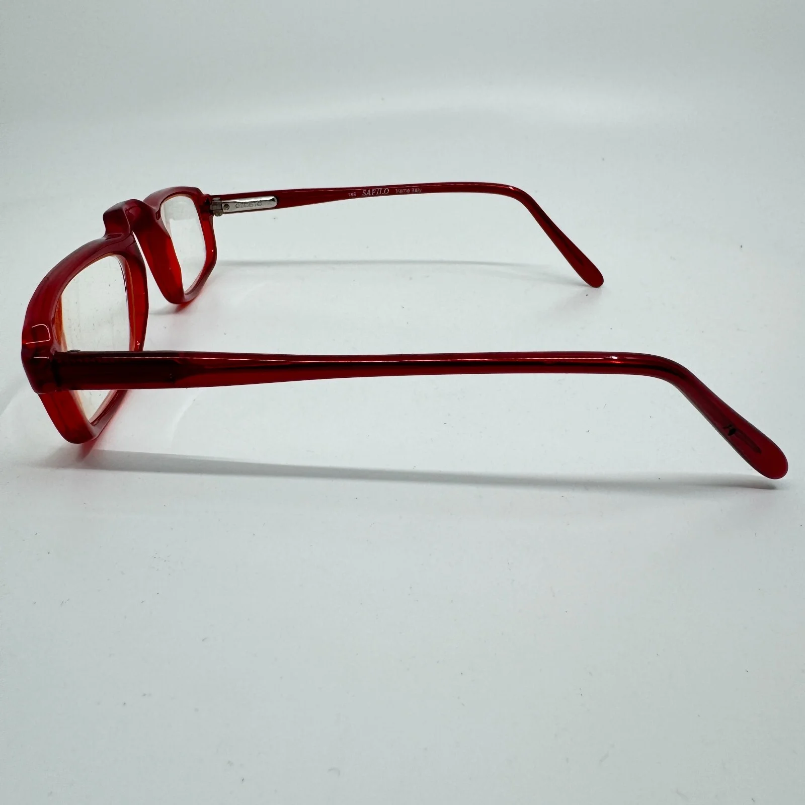 Safilo ELASTA Contempora Eyeglasses Frames 658 Red Womens 50-25-145 H9545 2