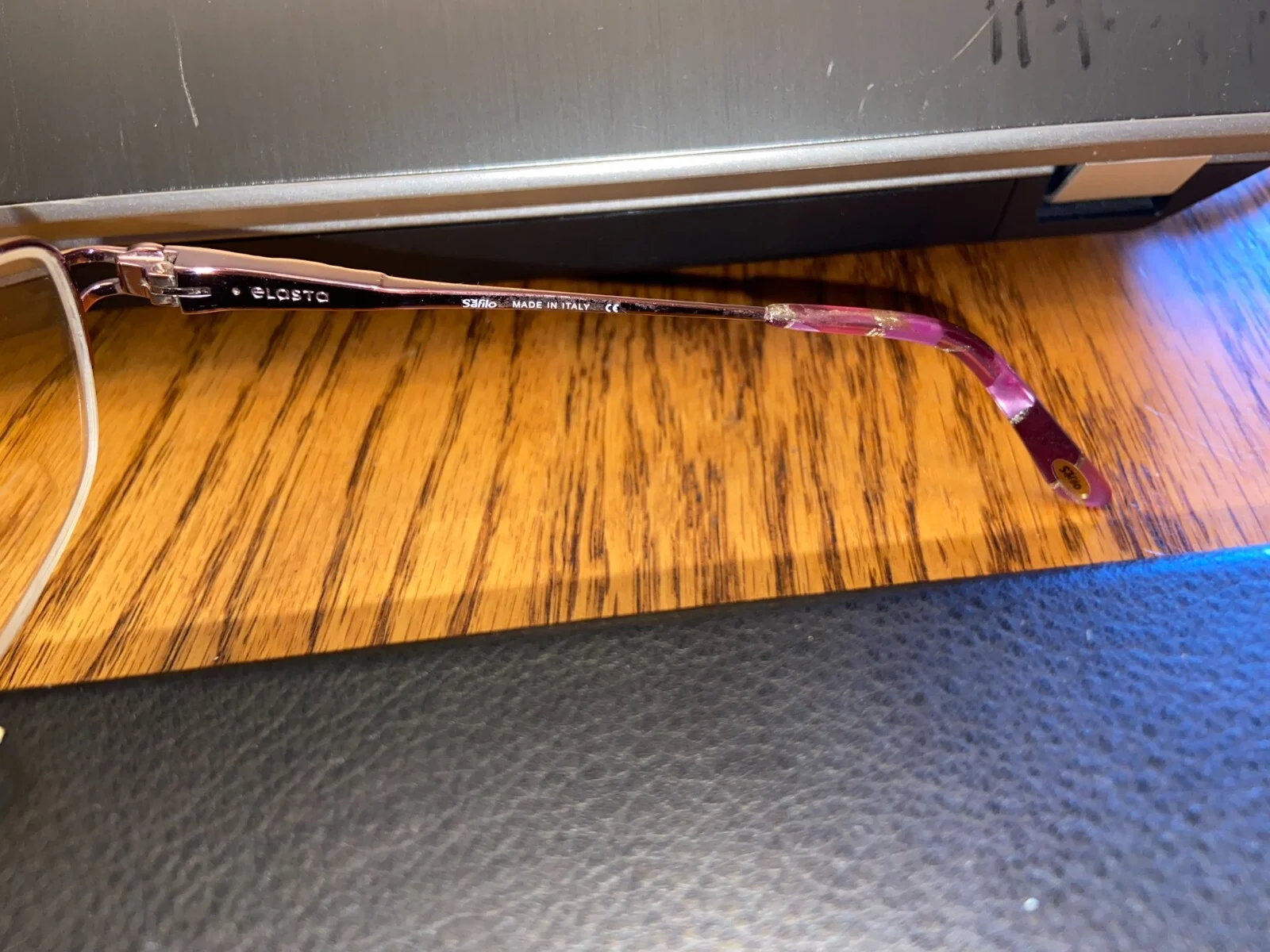 SAFILO ELASTA E4856 Rose Eyeglass Frames Italy Decorative Temples 49 16 4-1 2
