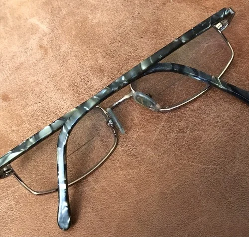 Safilo Elasta Eyeglasses Glasses for Frames Italy Metal Mother of Pearl Clean! 2