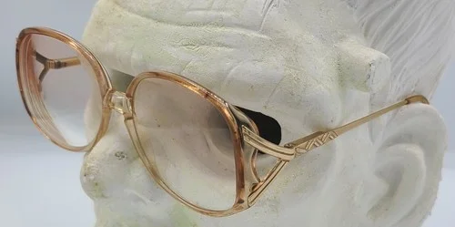 Safilo Elasta Eyeglasses VTG 5660 GV7 130 Italy 70 80 Oversize Metal FRAMES ONLY