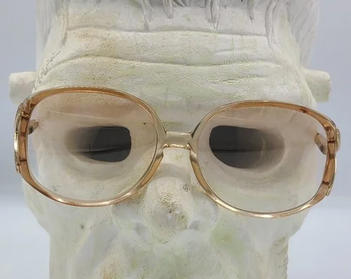 Safilo Elasta Eyeglasses VTG 5660 GV7 130 Italy 70 80 Oversize Metal FRAMES ONLY 2