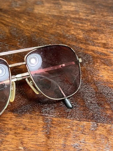 Safilo Elasta Eyeglass/Sunglass Frames Vintage 80s Aviator 150mm Italy 2