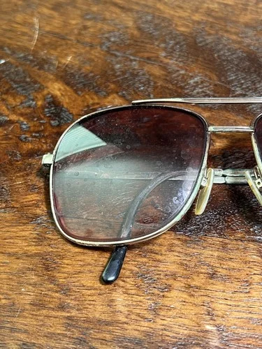 Safilo Elasta Eyeglass/Sunglass Frames Vintage 80s Aviator 150mm Italy 3