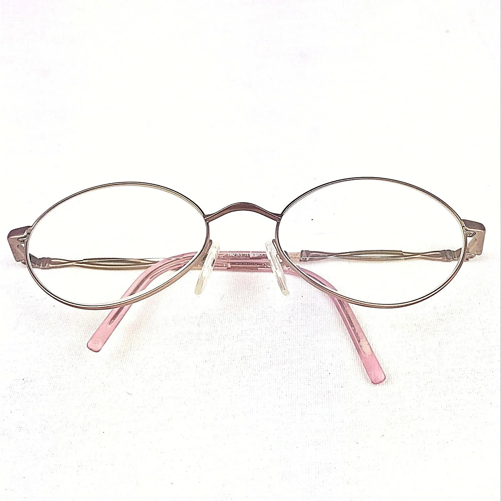 Safilo Emozioni Elasta Eyeglass Frames Metal Matte Rose Gold Pink 53-19-145