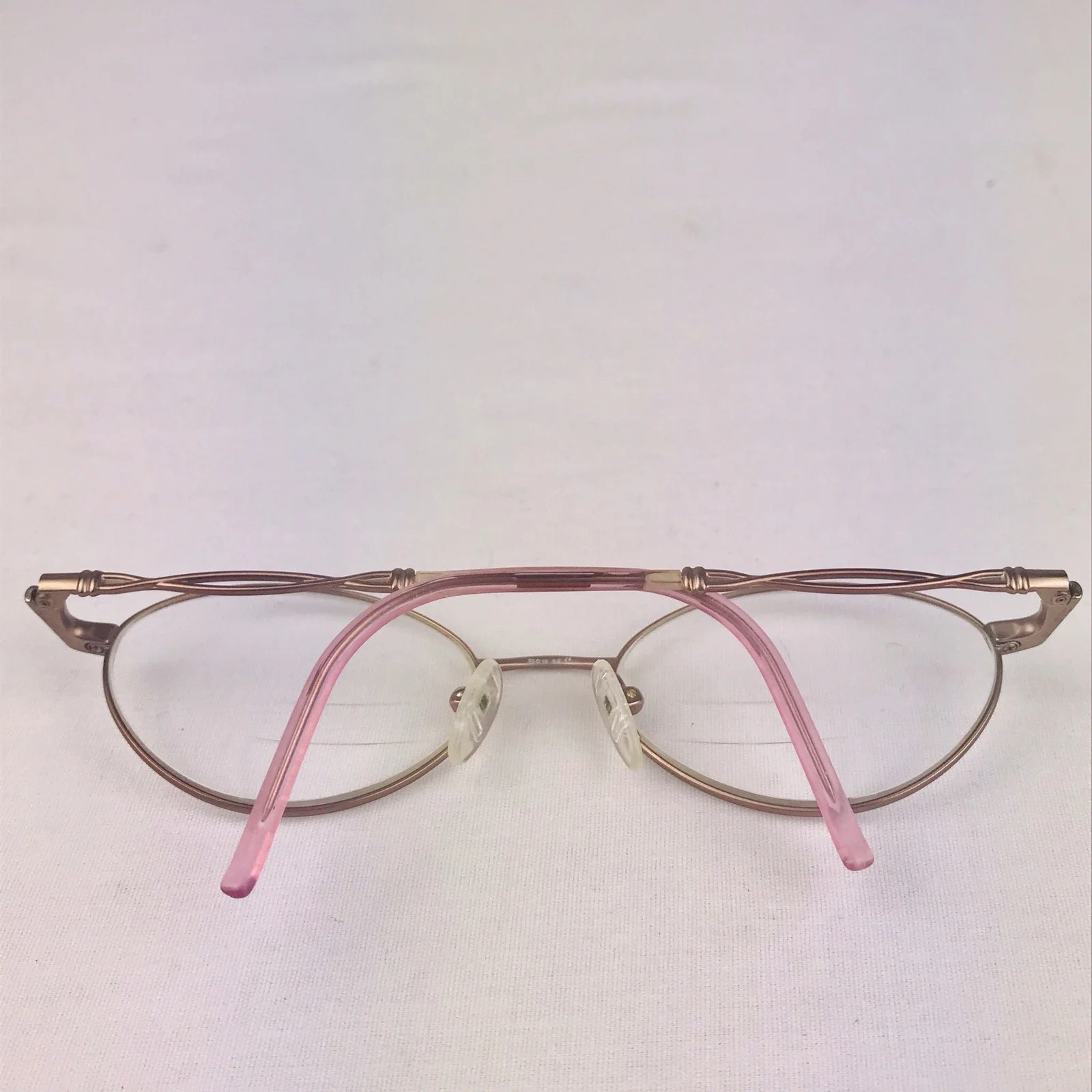 Safilo Emozioni Elasta Eyeglass Frames Metal Matte Rose Gold Pink 53-19-145 3