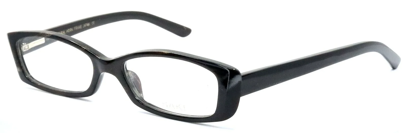 SAKI by MODO 711 Black Natural Horn Eyeglasses Frames 52-18-140 Japan