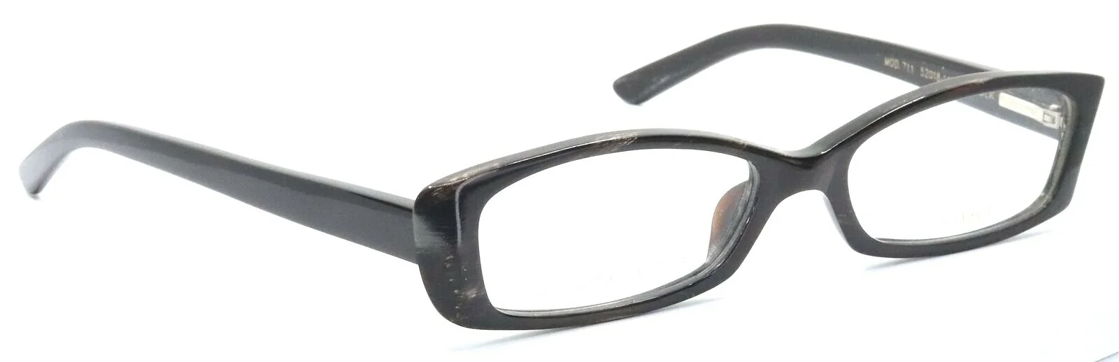 SAKI by MODO 711 Black Natural Horn Eyeglasses Frames 52-18-140 Japan 3